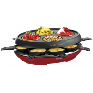 Tefal – Raclette 8 cp colormania rouge – RE310512