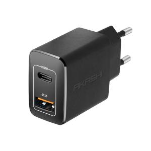 Prise secteur Double USB noir