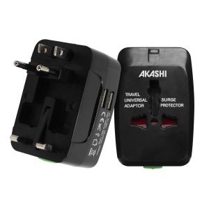 Chargeur secteur USB Voyage - 2 sorties USB - Noir