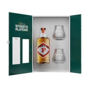 Whisky coffret Powers Gold Label 0.7L + 2 verres