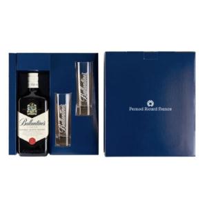 Coffret whisky BALLANTINE'S Finest + 2 verres