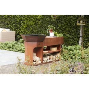 Barbecue Nestor Island en acier corten