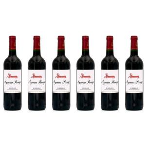 Vin rouge Bordeaux Agneau rouge  - 6 bout