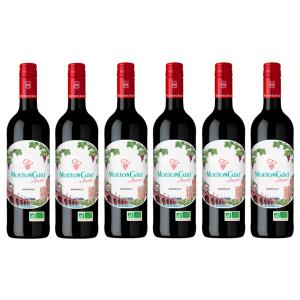Vin rouge Mouton Cadet BIO - 6 bout