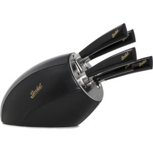 Bloc couteau X5 Elégance cuir noir