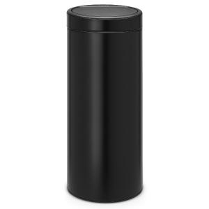 Poubelle 30 L Touch bin - noir mat
