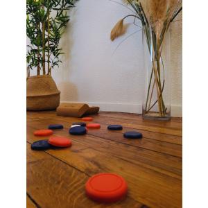 Jeu de palets Silicon palet - bleu et rouge