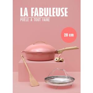 Poêle multifonctions La Fabuleuse - 28 cm pivoine