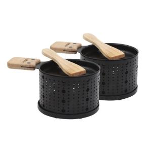 Raclette à la bougie 2 appareils - Noir