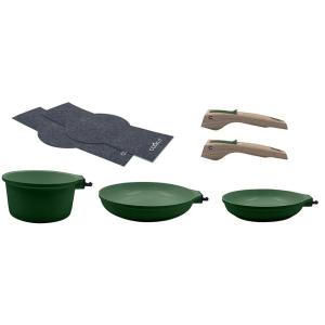Batterie de cuisine X7  Poêles et casserole fougère