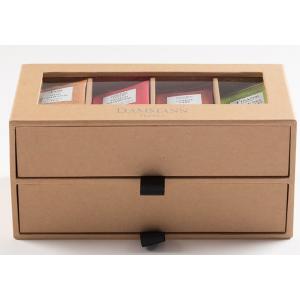 Coffret de thés 7/7 - Coffret kraft 2 tiroirs