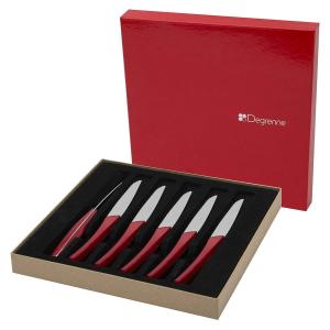 Coffret couteaux Quartz Rouge X6