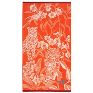 Drap de plage Gaia tangerine - 100 x 180 cm