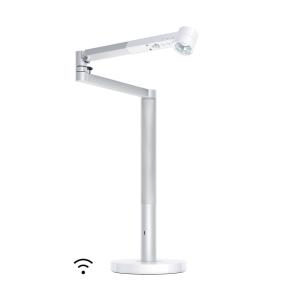 Lampe de bureau Solarcycle Morph™ - Blanc/Argent
