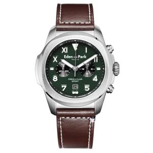Montre homme Sport en Cuir Marron 43 mm