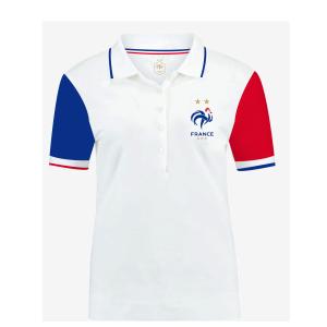 Polo femme FFF tricolore - M
