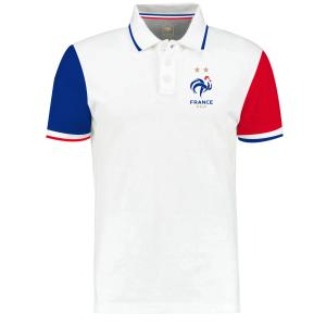 Polo homme FFF tricolore - S