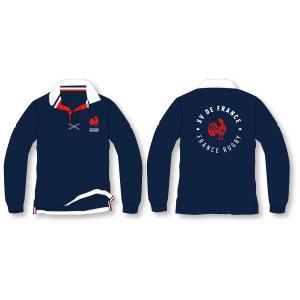 Polo adulte ML XV de France / France Rugby marine - S