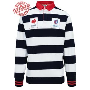 Polo FFR ML RWC Rayé - L