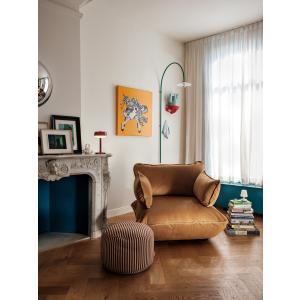 Fauteuil velours Sumo Loveseat velvet amande