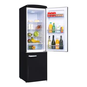 Réfrigérateur combiné Retro Vintage noir 244 L