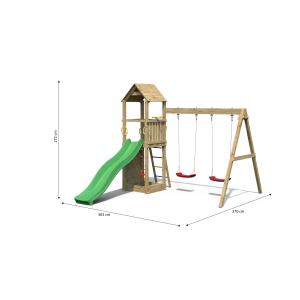 Station de jeux Flappi avec Balançoire Double