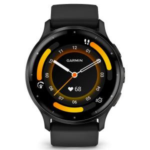Montre connectée Venu 3 45 mm Gray avec bracelet noir
