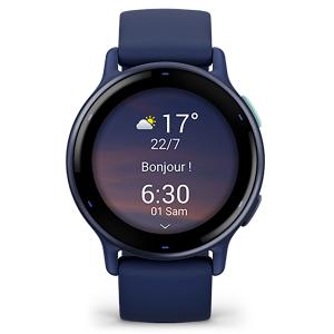 Montre connectée Vivoactive 5 - Metallic Blue bracelet bleu