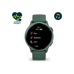 Montre connectée Vivoactive 6 - Metallic Jasper Green