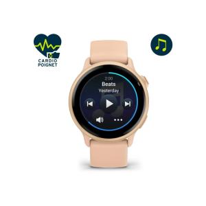 Montre connectée Vivoactive 6 - Metallic Pink pêche