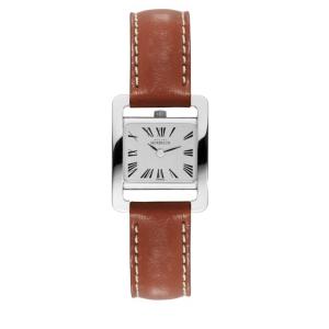Montre dame Vème Avenue bracelet cuir marron