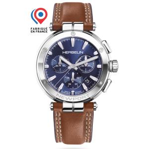 Montre homme Newport 40 mm cuir marron