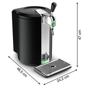 Tireuse à bière BEERTENDER NOIRE avec 1 plateau+2 verres