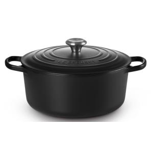 Cocotte Ronde 28 cm Fonte émaillée - Noir mat