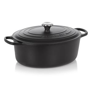 Cocotte ovale fonte émaillée 33 Cm - noir