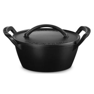 Cocotte ronde 25cm Barbecue - Noir