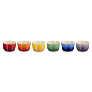 Set de 6 mini-ramequins Arc-en-ciel - 100ML AEC
