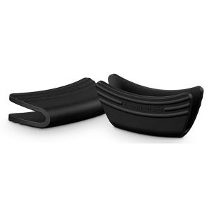 Set de 2 poignées en silicone Coloris : Noir Ebène