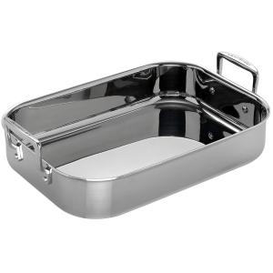 Plat à rôtir rectangulaire Inox classique - 35 cm