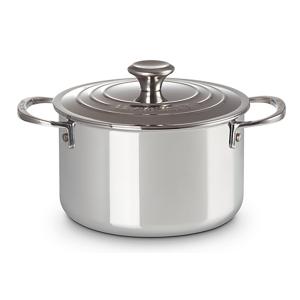 Cocotte basse Signature-  20 cm inox + couvercle