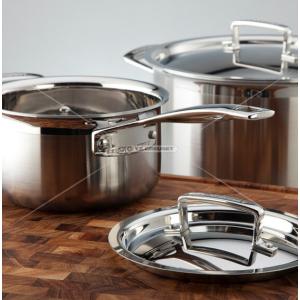 Set 5 pièces cuisson Inox classique - casseroles & faitouts