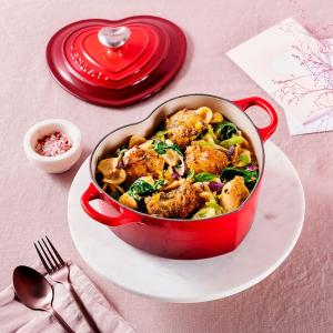 Cocotte 20cm Coeur cerise