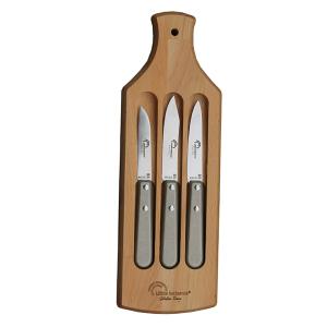 Coffret 3 couteaux Avec planche à découper