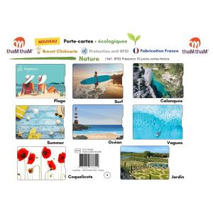 Porte-cartes Etui rigide RFID - Nature