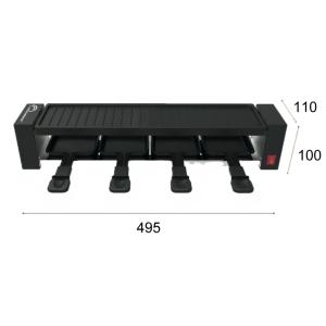 Appareil à raclette Black jura 4 pers noir