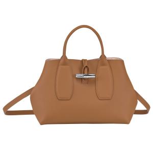 Sac à main Roseau Cuir Naturel M