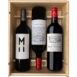 Caisse vin rouge Autour du millésime 2018 - 3 bout