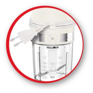 Mini hachoir Soleil ivoire