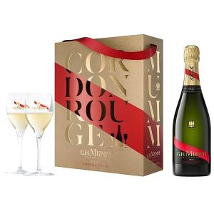 Coffret Champagne Cordon Rouge - 1bout + 2 flûtes