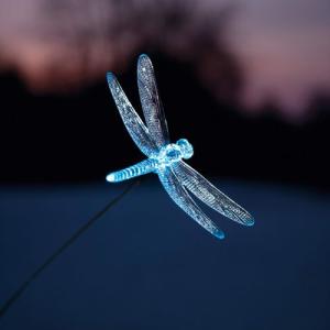 Luminaire solaire Libellule sur pique